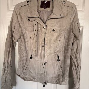 Women's Utility Jacket in Light Tan